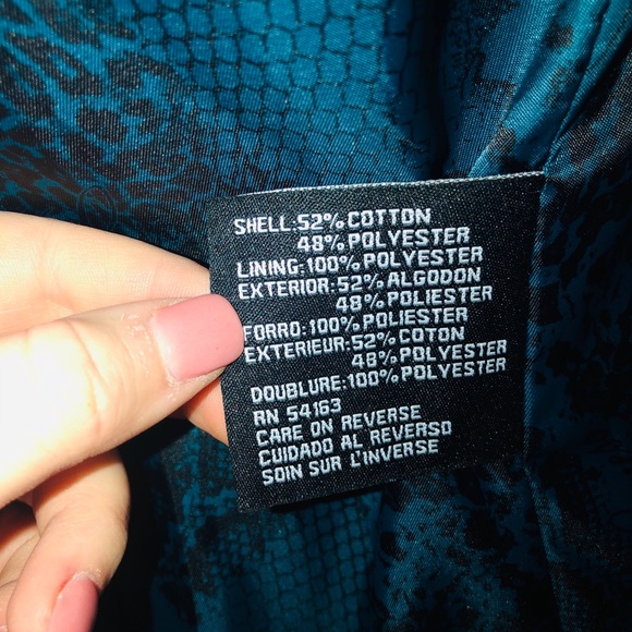 Guess teal trench coat - Picture 2 of 5